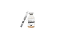 Revatox vial and syringe on a white background