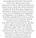 List of ingredients on a white background