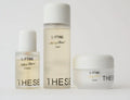 Three skincare products from L-Fting on a light gray background